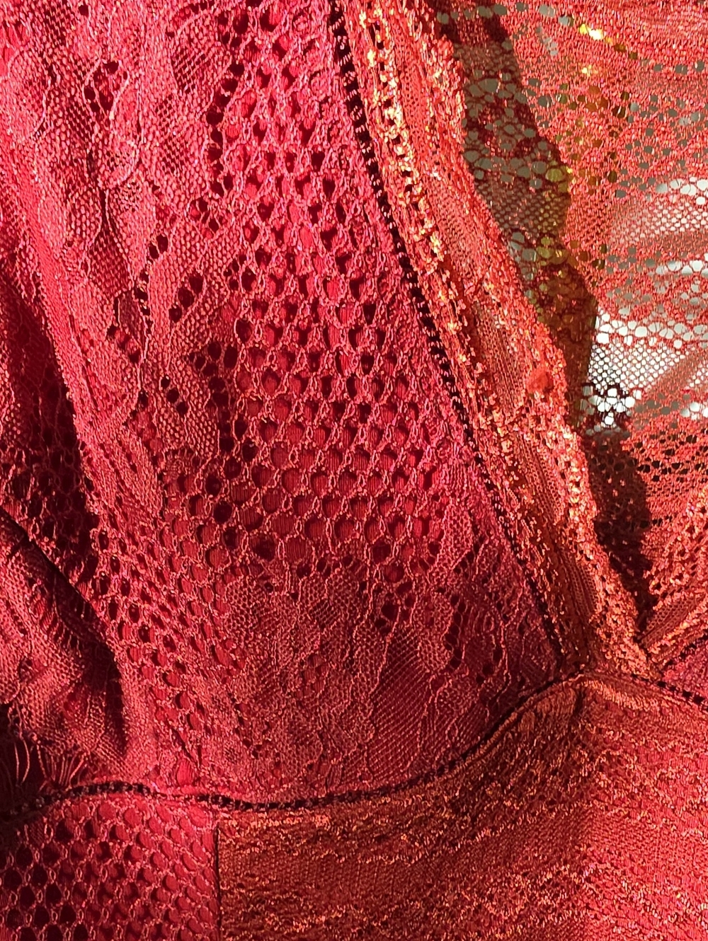 Red Lace Dress - Picture 2 of 7